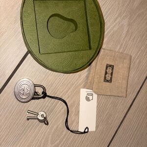 Gucci Silver key /lock  for luggage or bag can use as bag charm or jewlery